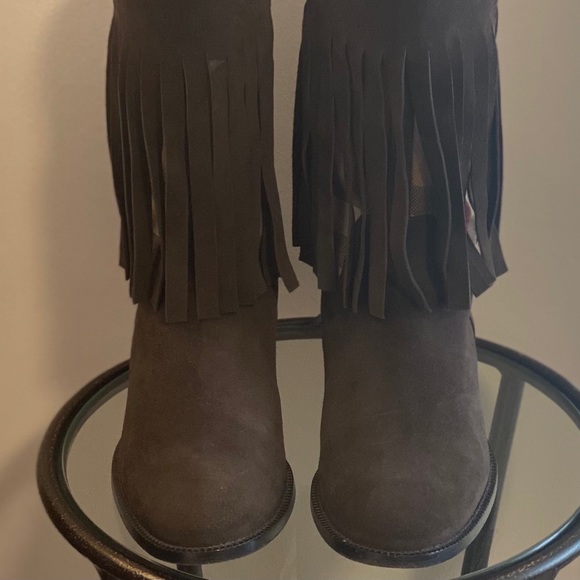 Burberry Suede Tassel Boots - Picture 5 of 7